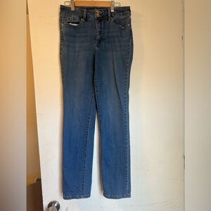 Anne Klein High Rise Slim Straight Jeans Size 6